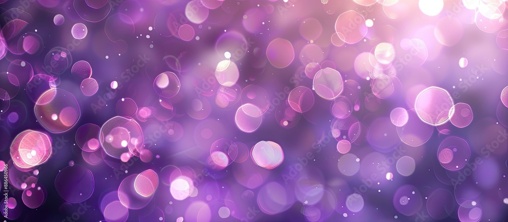 Aufkleber Purple bokeh lights in an abstract setting with copy space image