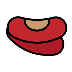 Beans Vector Filled Icon Design