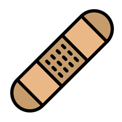Bandages Vector Filled Icon Design