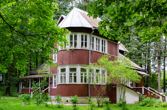 View of the Pasternak Museum in Peredelkino Moscow Russia