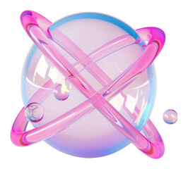 PNG Simple atom icon sphere purple white background.