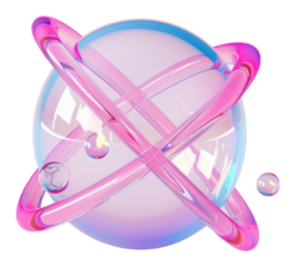 PNG Simple atom icon sphere purple white background.