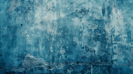 Blue abstract concrete wall texture or background 