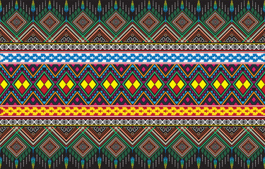 Tribal striped seamless pattern. Aztec geometric vector background. Can be used in textile design, web design for making of clothes, accessories, decorative paper, wrapping, envelope; backpacks, etc.
