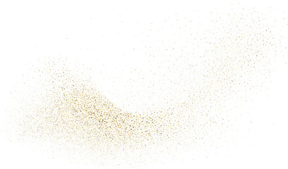 Gold glitter. Golden sparkle confetti. Shiny glittering dust.
