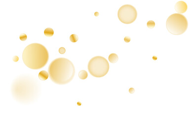 Gold glitter. Golden sparkle confetti. Shiny glittering dust.
