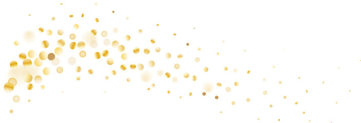 Gold glitter. Golden sparkle confetti. Shiny glittering dust.
