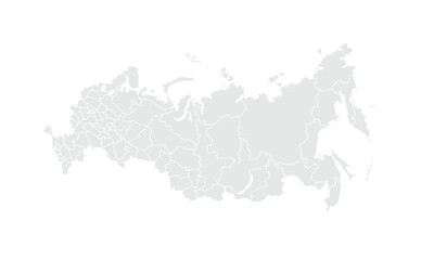 Russia map Grayscale,isolated on white background for website layouts,background,education, precise,customizable,Travel worldwide,map silhouette backdrop,earth geography, political,reports.