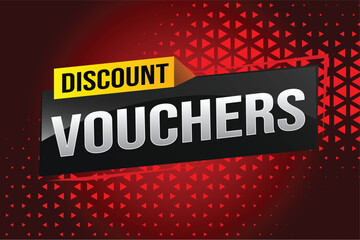 discount voucher vouchers special offer poster banner graphic design icon logo sign symbol social media website coupon advertising store shop online, website, landing page

