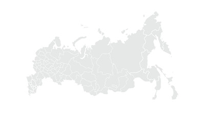 Russia map Grayscale,isolated on white background for website layouts,background,education, precise,customizable,Travel worldwide,map silhouette backdrop,earth geography, political,reports.