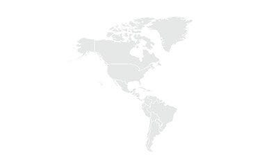 North America map Grayscale,isolated on white background for website layouts,background,education, precise,customizable,Travel worldwide,map silhouette backdrop,earth geography, political,reports.