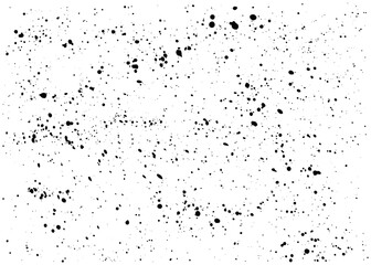 Paint splashes grunge grainy texture. Ink drops vector background.