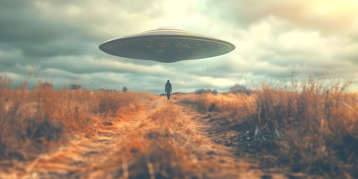 Skinwalker Ranch Mysterious UFO sightings alien encounters and unexplained paranormal phenomena. Concept UFO Sightings, Alien Encounters, Paranormal Phenomena, Conspiracy Theories