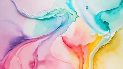 Fototapeta premium Vibrant Watercolor Fusion Abstract Background, Abstract Art Background