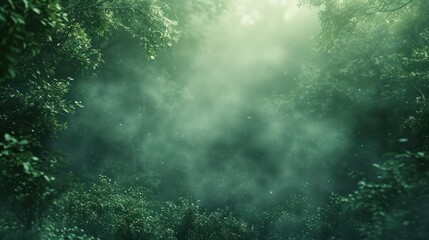 Fototapeta premium Enchanted Forest with Mystical Fog