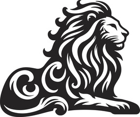 Lion head vector logo design,  