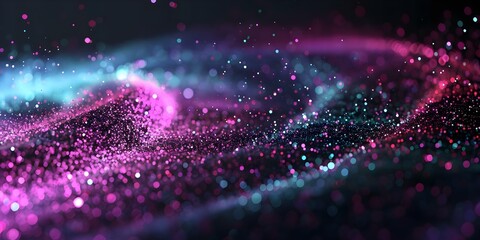 Vibrant Wave Particle Abstract Digital Art - Contact for Customizations or Help. Concept Digital Art, Abstract Design, Customizations, Vibrant Colors, Contact Support