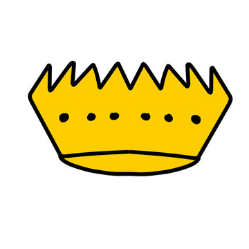 recommend clip art: Gold linear crowns vector icons. Collection with outline crowns.