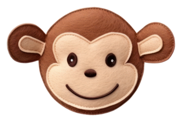 PNG A minkey nature cute toy.