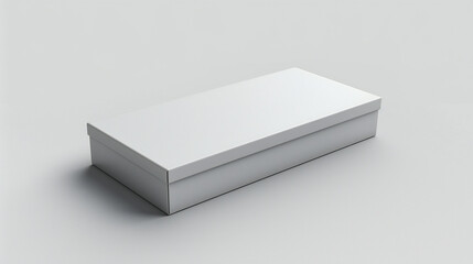 Fototapeta premium Sleek White Box Packaging Mockup