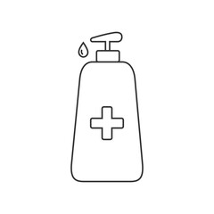 Hygiene hand icon vector. Washing hand. bottle spray icon