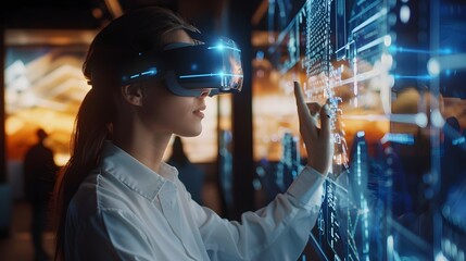 Futuristic Virtual Networking Event with Professionals Interacting through Augmented Reality Interfaces