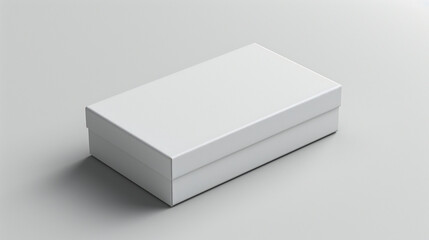 Fototapeta premium Sleek White Box Packaging Mockup