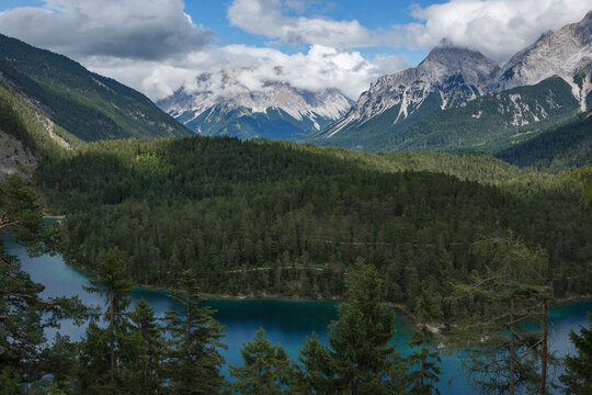 View from Fern Pass Towards Mountains Over Blindsee