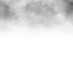 Black gradient transparent fog smoke cloud