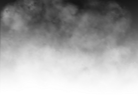 Black gradient transparent fog smoke cloud