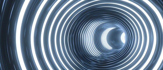 Obraz premium Abstract circular pattern with glowing light.