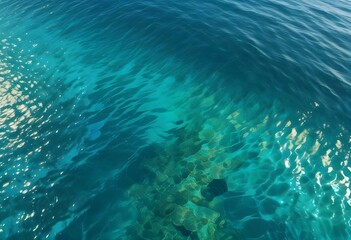 Fototapeta premium Beautiful beach scenery, high angle view of the sea