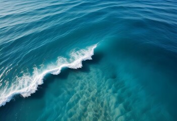 Fototapeta premium Beautiful beach scenery, high angle view of the sea
