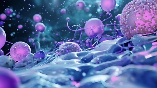 The extracellular matrix plays a crucial role in healing providing the structure for skin cells to migrate and regenerate.