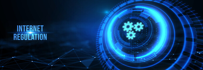 Regulation Compliance Rules Law Standard Business Technology concept. 3d illustration