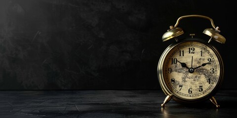 Abstract Innovation: Final Countdown Clock on Dark Blackboard with Wooden Background, Event Marketing Concept. AI-Generated 4K Wallpaper with Copy Space