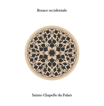Rosace occidentale de la Sainte-Chapelle du Palais, Paris
Sainte-Chapelle west front rose window
