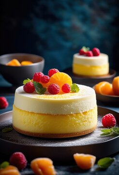 fluffy japanese cheesecake jiggling soft light dessert pastry, sweet, delicious, airy, spongy, wobbly, treat, confection, bakery, culinary, texture, delicate, bounce