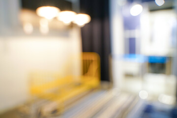 Abstract modern blurred bokeh interior home mart department store