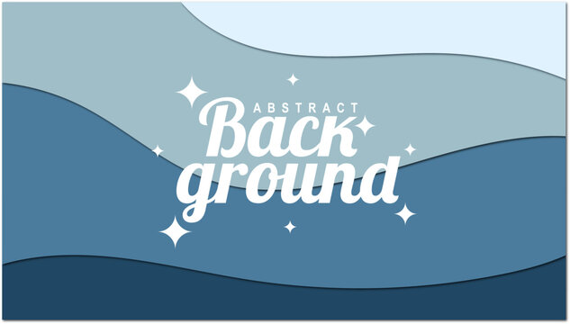 Abstract paper cut shape wave background