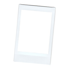 Fototapeta premium Realistic vintage frame photo template, instant photo frame isolated in transparent PNG. Isolated design element.