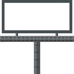 Isometric blank billboard illustration 
