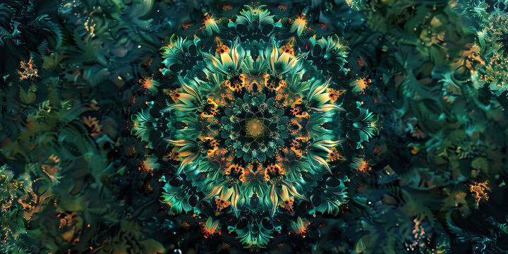 Undivided Whole: An intricate mandala, showcasing the interdependence of all living things.