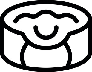 Opened tin can with the ring pull up, showing food inside