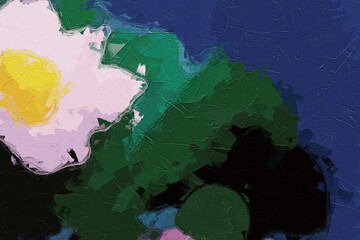 Oil paintings and various flowers, birds, lotus leaves, lotus flowers, and plum blossoms are all beautiful