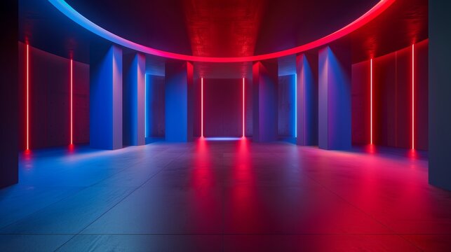 Mesmerizing stage lighting in blue and red for exceptional and captivating live performances