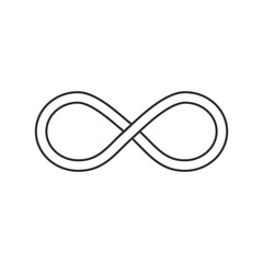 Infinity Icon. Vector illustration