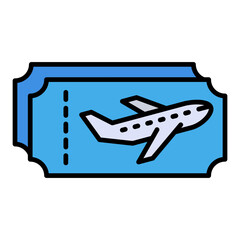 Plane ticket Icon