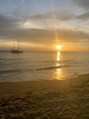 Coucher de soleil &agrave; la Martinique