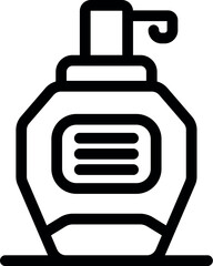 Dispenser bottle with pump for holding and dispensing liquid soap or shampoo